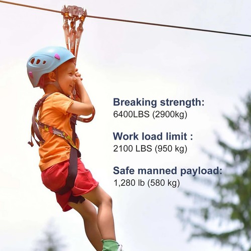 Thickened 1/4 Stainless Steel Cable, 25ft Wire Rope, 7X19 Strands Aircraft Ca... - Picture 6 of 9