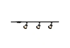 Hampton Bay Black Integrated LED Linear Track Step Head Flared 3-Light