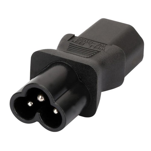 Adaptateur D'alimentation IEC 320 C13 Vers IEC C6, IEC 3 Broches Femelle - Photo 4/5