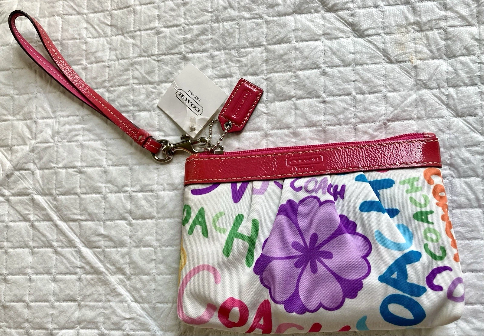 Borsa da polso Coach floreale F43810