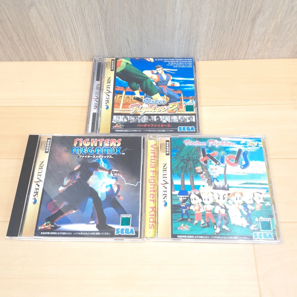 Sega Saturn Gray console boxed with 3 games, controller, manual CIB SB1127 - Image 3 of 4