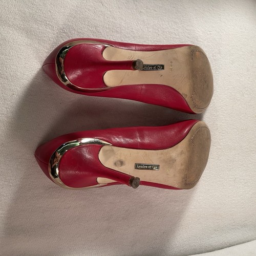 Louise et Cie Lo-Jordyn’s Women’s Red Lavish Sheep Napa Leather Pumps 9.5 M - Picture 7 of 8
