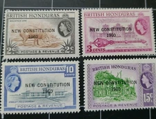 Stamps British Honduras Scott #159-62 MLH E25-25