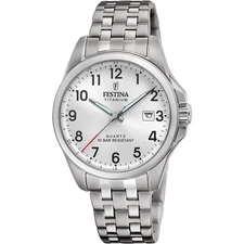 FESTINA CALENDARIO TITANIUM Stainless Steel Quartz Wristwatch F20696-1