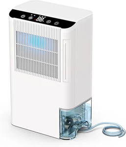 Dehumidifiers for Home, 2000 Sq.Ft Small Dehumidifier with 3.3ft Drain Hose, 2.5