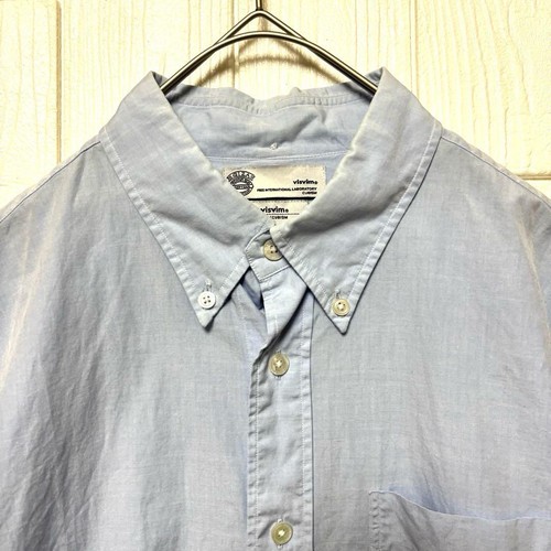 visvim S/S Cotton Linen BD Shirt Light Blue Size 1 VM082590 - Picture 2 of 13