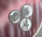 Vintage Mini Silver Coins - 1.5 Grams - .925 Sterling Silver Rounds Bar Ingot