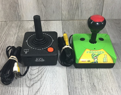 Konami TV Arcade Plug and Play Joystick Controller Games Frogger & Atari *READ*