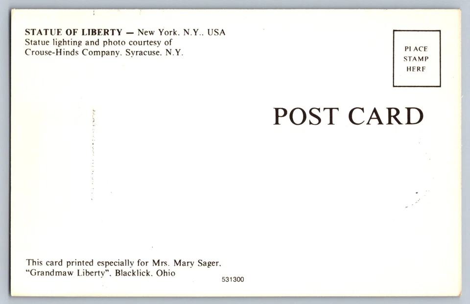 #2147 F.A. Bartholdi Statue of Liberty FDC Maxi Card - Image 2 of 2