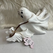 NEW Goblin  Ghoul Viral Flying Ghost Walking Dog Halloween Figurine -HTF 
