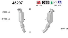 AS Katalysator 45297 für BMW 1er F21 F20 2er F23 3er Touring F31 4er F36 F32 F82