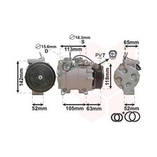 1x Kompressor, Klimaanlage VAN WEZEL 2500K238 passend für HONDA