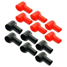 HJ Garden 12pcs Battery Terminal Boots Covers Insulating Protector 20x12mm