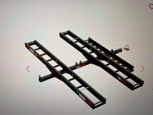 Black Widow Pro Black Anodized Aluminum Double Dirt Bike Carrier - 600 lb. Cap