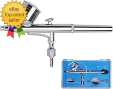 0.3Mm Gravity Feed Dual-Action Airbrush Paint Spray Gun Kit Set