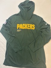 Green Bay Packers Nike Lightweight Hoodie Large Green