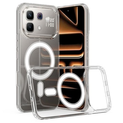 For Infinix Note 60 Pro 5G, Acrylic Transparent Clear Wireless Charge Case Cover