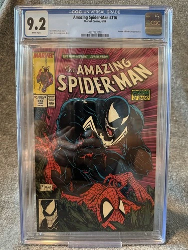 Amazing Spider-Man #316 CGC 9.2 (1989 Marvel) Todd McFarlane - Free Combine Ship