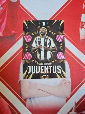 2025 DAKA Team Juventus Soccer Insert Pink Randal Kolo Muani /99