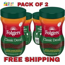 (2 Pack) Folgers Classic Decaf Instant Coffee...