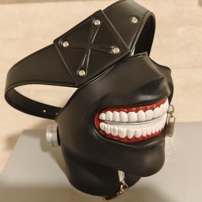 Kaneki Ken Tokyo Ghoul Anime Cosplay Prop Half Face Black Mask Halloween Gift
