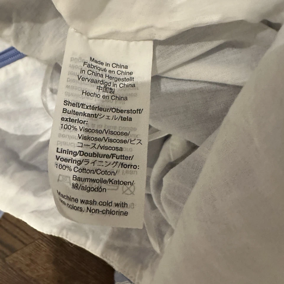 J. Mono recortado con tiras y detalle de lazo 8 azul y blanco forrado a rayas Foto 3 de 4