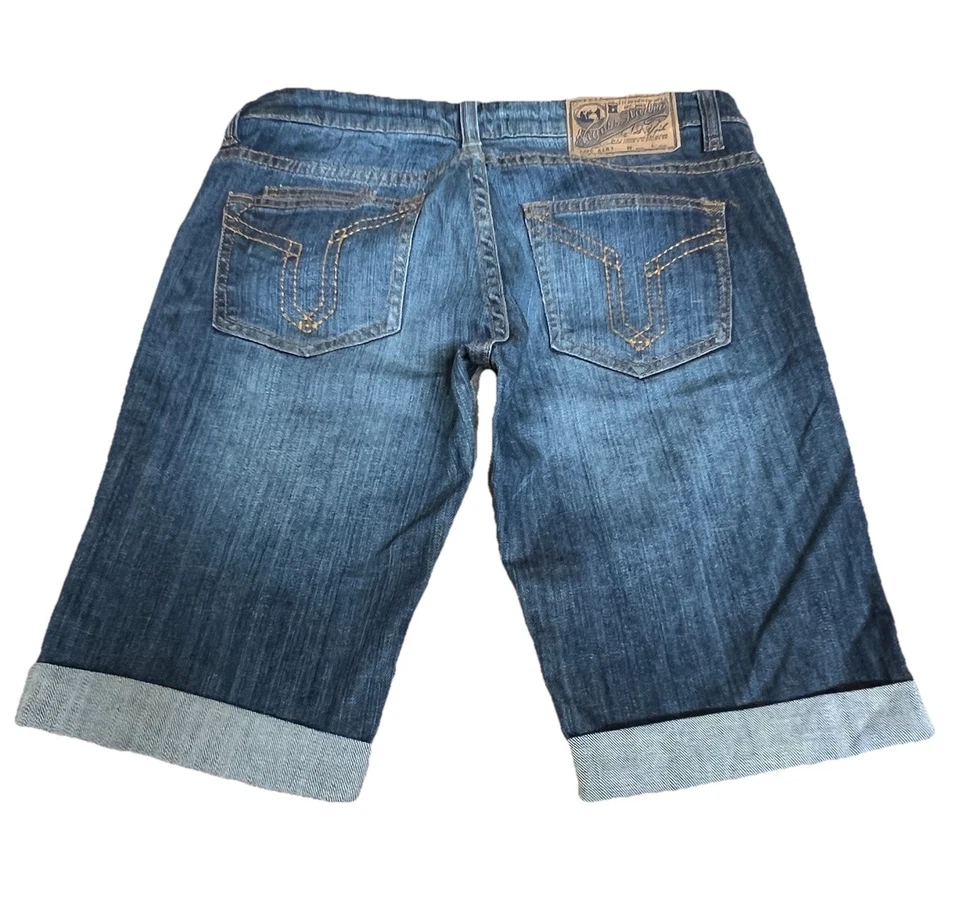 VIGOSS STUDIO BROOKLYN BERMUDA女式27款弹力铐边牛仔裤短裤 — 第 2/4 张图片