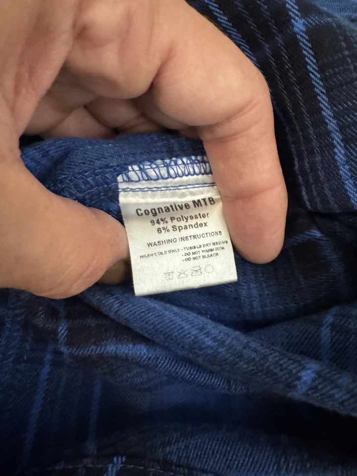 Camisa de franela a presión EEUC Cognativa MTB Ciclismo Ciclismo Talla XL Foto 4 de 4