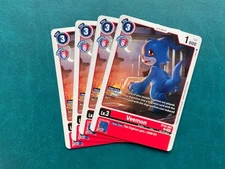 Veemon BT20-009 Playset Special Booster 2.5 Digimon Card Game x4