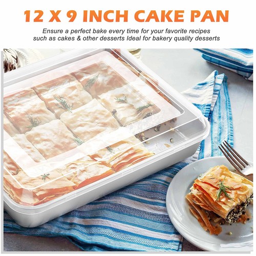 Baking Pan with Lid, 9 x 12 Inch Stainless Steel Lasagna Pan Deep, Rectangle ... - Picture 7 of 9