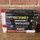 Lot of 8 PS3 Games GTA V Oblivion Heavy Rain Killzone 2 Shadow Mordor Watch Dogs
