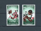 GABON - 1966 YT 43 à 44 - CROIX ROUGE - POSTE AÉRIENNE / AIR MAIL - NEUFS** MNH