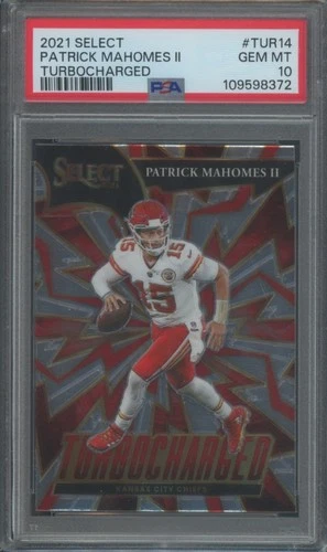 2021 Panini Select Football Patrick Mahomes II #TUR-14 Turbocharged PSA 10