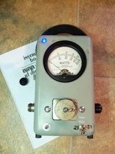 Bird 43 Thruline Wattmeter Watt Element Slug Reading Meter  PEP Peak Kit 2x 5x