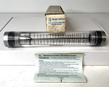 *NEW* Blue-White F-40750LN-12 Acrylic Flowmeter Cal-Q-Flo Flow Meter FREE SHIP