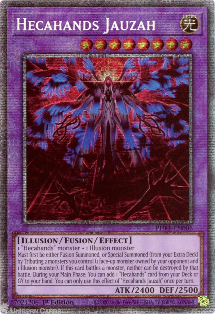 PHRE-EN006 Hecahands Jauzah : Starlight Rare 1st Edition Mint YuGiOh Card