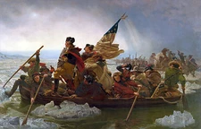 Oil painting George Washington Crossing the Delaware by Emanuel Leutze 36"x48"