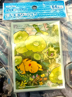 Pokemon Official Deck Shield Pikachu & Sprigatito 64 Sleeve