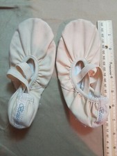 Girl Bezioner Pink canvas ballet Shoes Child Size 31 pink beige