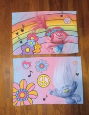 Dreamworks TROLLS Standard Pillowcases (2) 2018 Double Sided &bull; POPPY & BRANCH