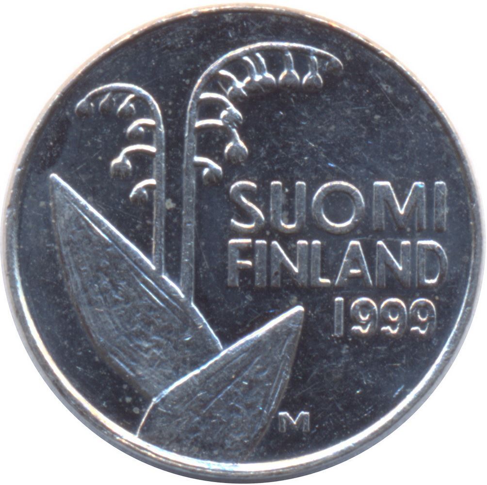 Finnish Coin | Finland 10 Pennia | Lily of The Valley | Honeycombs