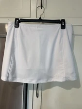 NEW AVIA Women’s Size S White Stretch Tennis Golf Pickleball Skirt Shorts Skort