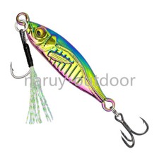 6PCS Shore Casting Electroplate Metal Jig Fishing Lure Jigging Spoon Bait 7-80g