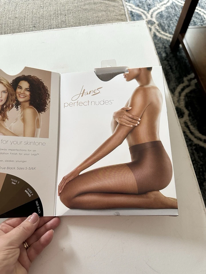 Pantimedias para mujer Hanes Perfect Nudes PN0001 talla grande 5/6X nuevas 5 tostadas Foto 3 de 4