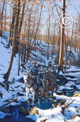 Winter Shadows of 1862 - By John Paul Strain - Artist Proof Exec. Canvas Giclée