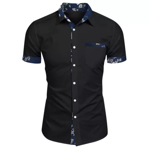 Camisa hawaiana para hombre vintage con botones camisas de boliche manga corta tops - Imagen 12 de 51
