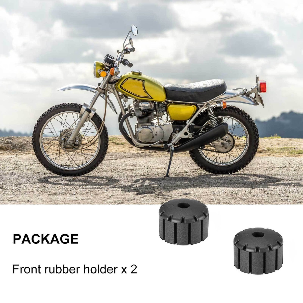 2PC Fuel Tank Rubber Mount for Honda CB250 CB360T CB360 CB400F