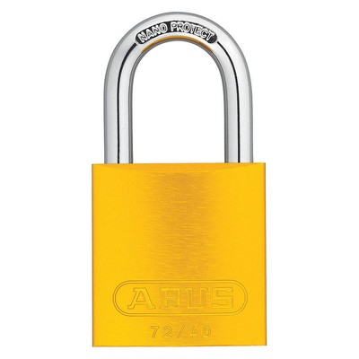 ABUS 72/40 KAx12 Yellow Lockout Padlock,KA,Yellow,1-1/2''H,PK12