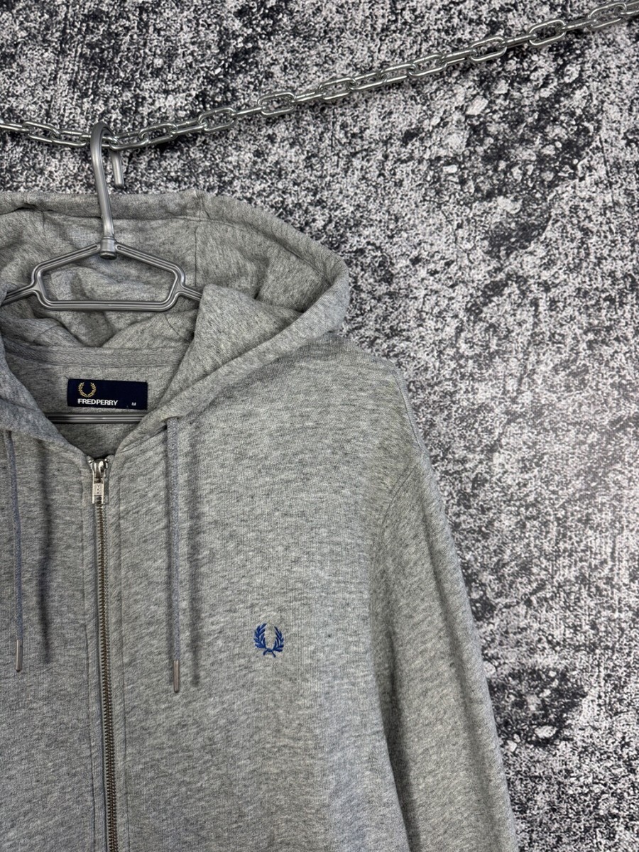 Men's Fred Perry Full Zip Hoodie Streetwear Size M Medium | eBay
