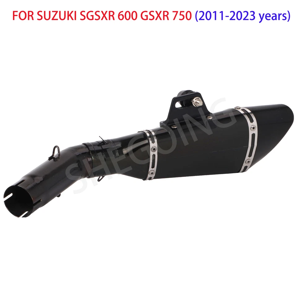 Sistema de escape completo Midpipe para motocicleta Suzuki GSXR 600 GSXR 750 2011-2023 Foto 3 de 4